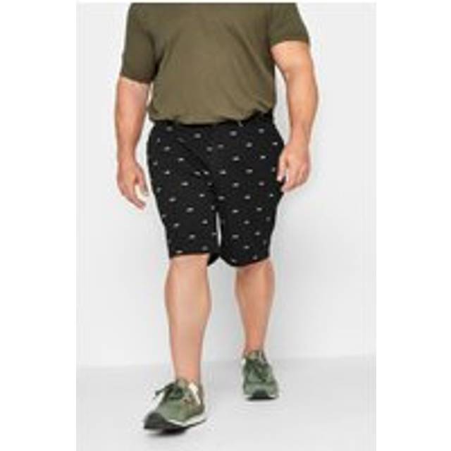 Bad rhino big & tall shark print stretch chino shorts