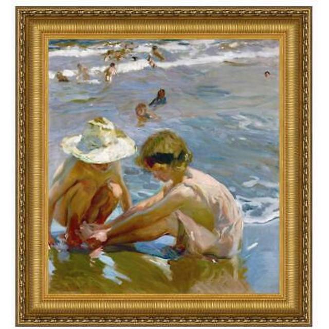 The Wounded Foot Framed Canvas Replica Painting: Small