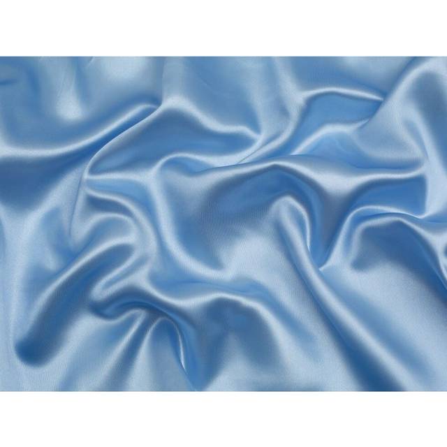 Minerva Core Range Liquid Satin Fabric Pale Blue