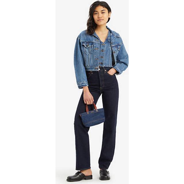 Levi's Navy Ribcage Full-Length Jeans - SMALL COURSE - WAIST US 24