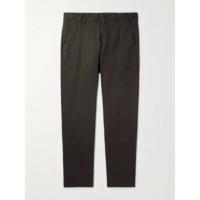 NN07 - Theo 1420 Tapered Organic Cotton-Blend Twill Chinos - Men - Green - 31W 32L