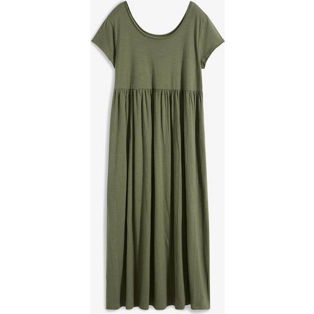 bonprix Midi Smock Dress - Olive