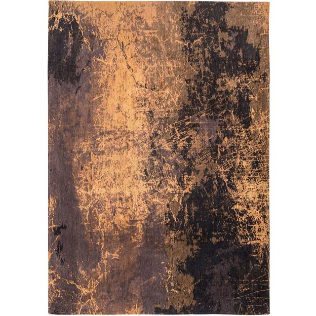 Louis de Poortere Flatweave Gold/Black Rug Black;Gold Rectangle 280 x 390cm