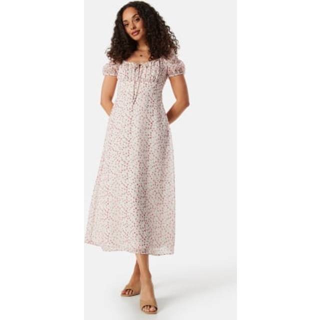 Ruched Bustier Midi Dress