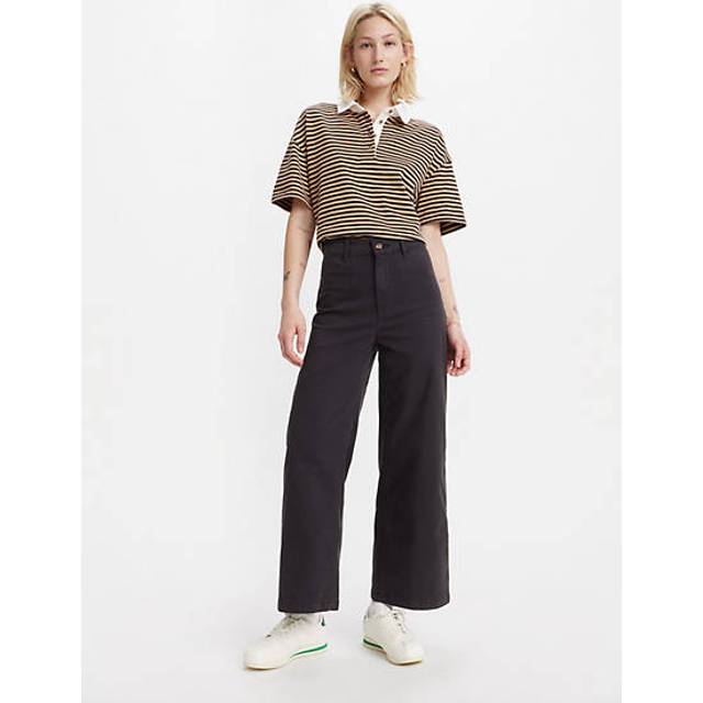 Vintage chinos - Svart / Shady Caviar Pfd - 27X29