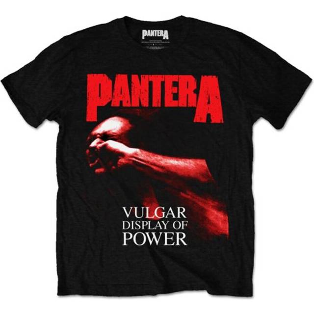 (Medium) Pantera 'Red Vulgar Display Of Power' (Black) T-Shirt
