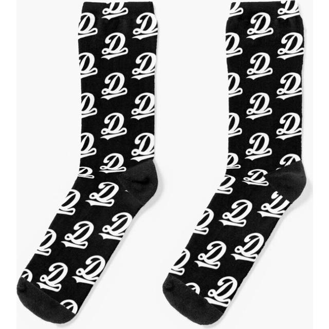 Dress Socks J. Cole Dreamville D Logo Novelty Fancy Crazy Pattern Crew Casual for Men Women