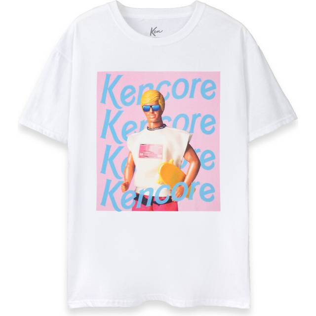 (Small) Barbie Short Sleeved T-Shirt (Mens White)