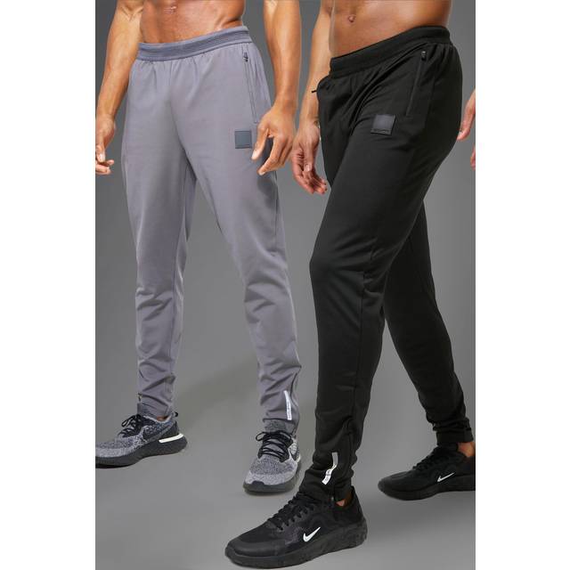 Mens Multi Man Active Gym Performance Jogger 2 Pack