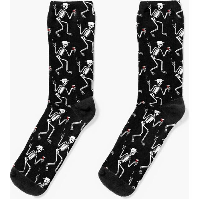 Dress Socks BEST SELLER SKULL PUNK ROCK SOCIAL NGIWUT BAND Novelty Fancy Crazy Pattern Crew Casual for Men Women
