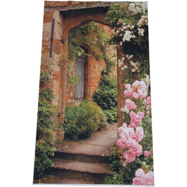 3x5ft Photo Backdrop Vinyl Collapsible Background Pink Brick Arch Door Background for Photographer Backdrop for Wedding Pictures