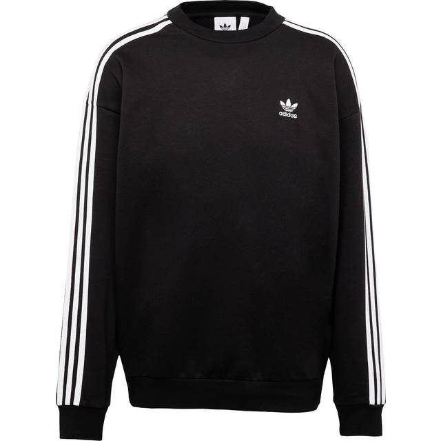 adidas Originals Mens Oversized Crew Sweat - Black, Black, Size M, Men