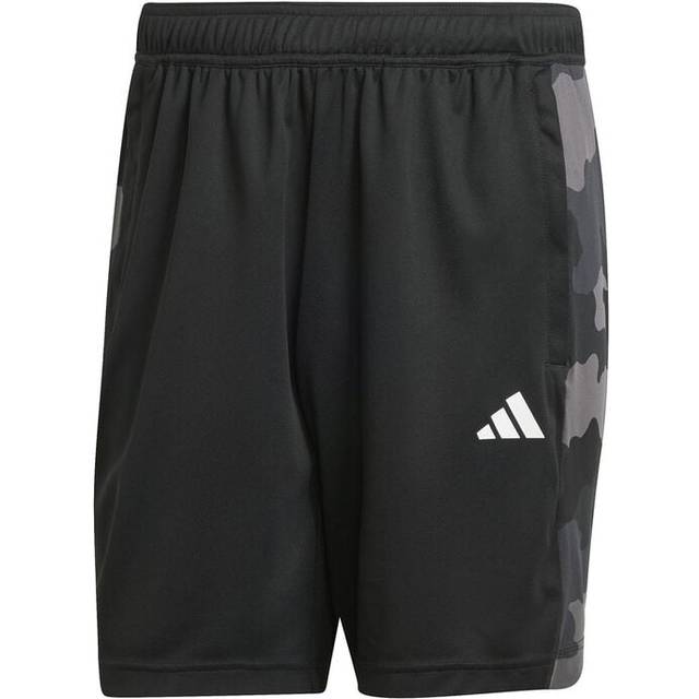Train Essentials Camo Training Shorts - Black - S 7"