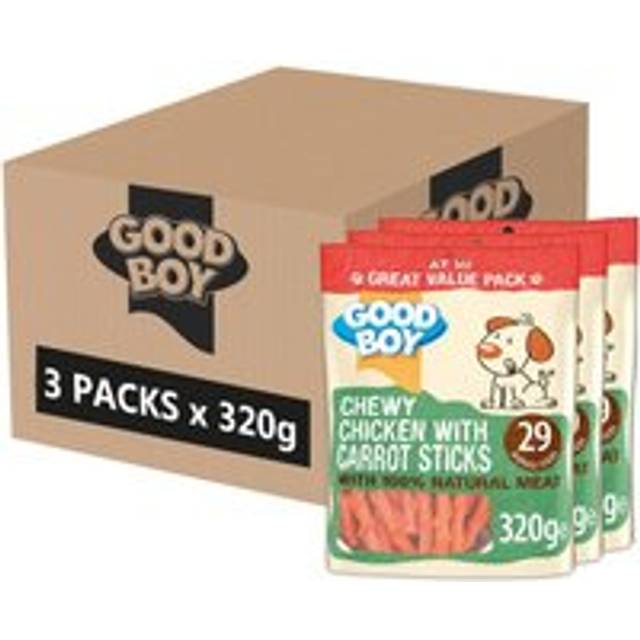 Good Boy Chewy Chicken with Carrot Sticks - 3 x 320g