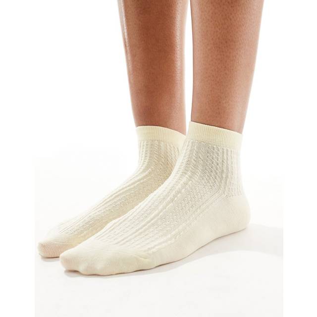 Sui Ava Sofie Ankle Socks - Från Magasin - Light Yellow (37-41)