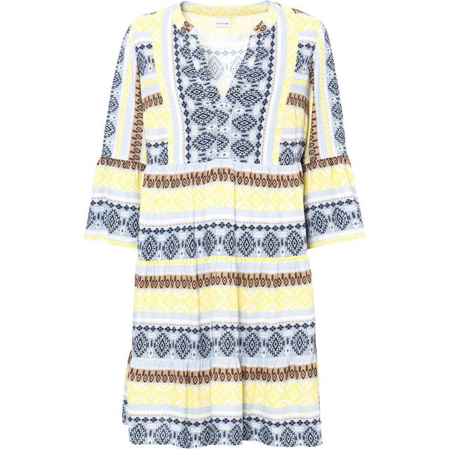 bonprix Boho Tunic Dress - Pale Blue Print