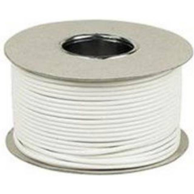 Zexum 3 Pair 6 Core Round White CCS Telephone Cable - 100 Meter