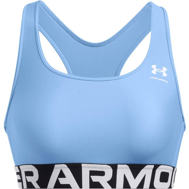 Under Armour - Women's HG Authentics Mid Branded - Sports bra size XS, blue