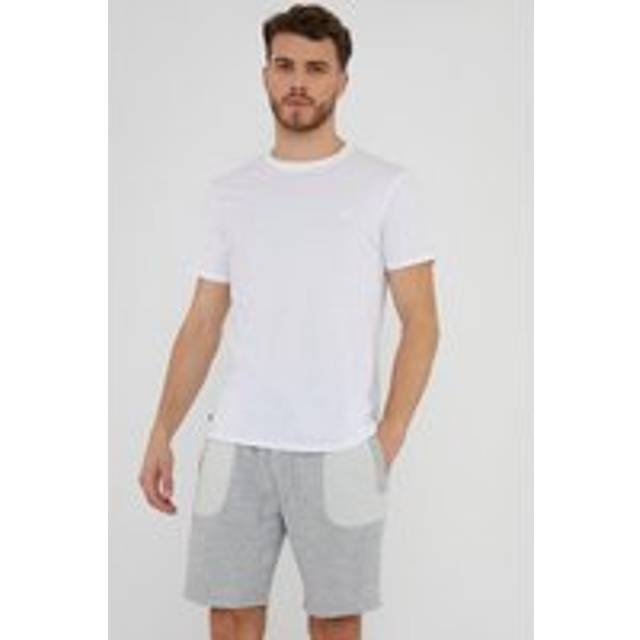 'Pilgrim' Contrast Panel Pocket Sweat Shorts - Grey - XXL