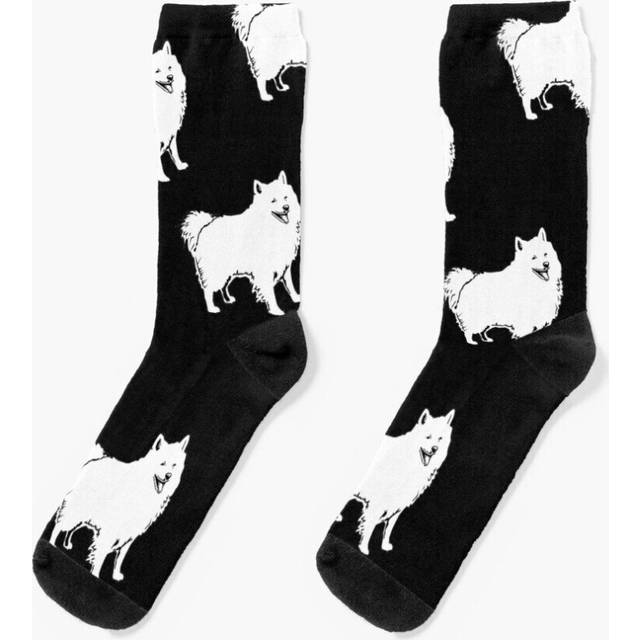 Dress Socks American Eskimo Dog Breed Pattern Novelty Fancy Crazy Pattern Crew Casual for Men Women