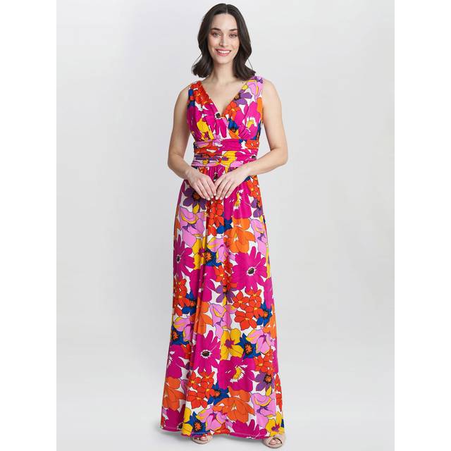 Pink/Orange Jaime Printed Maxi Dress - Multi (12)