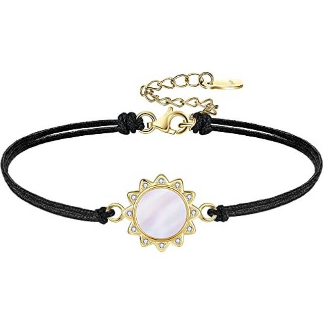 VANSZA Bracelet for Women Gold Plated 925 Sterling Silver Bracelet Adjustable Mum Bracelets Ladies Jewellery Mother's Day Gift