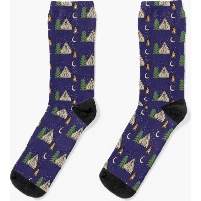 Dress Socks Campers Tent 2 Novelty Fancy Crazy Pattern Crew Casual for Men Women