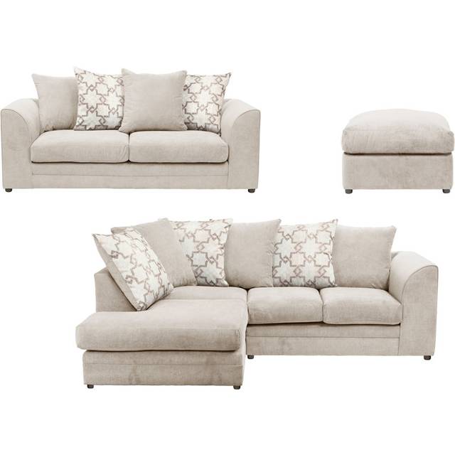 Arabella 3 Piece Sofa Set - Stone (3)