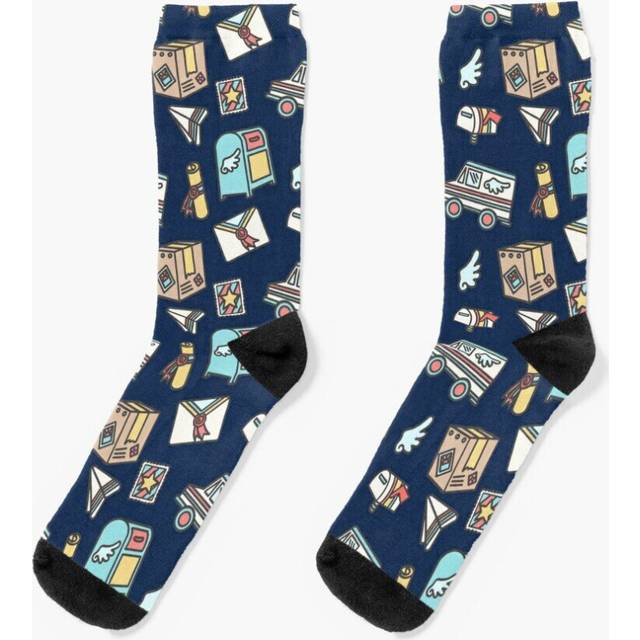 Dress Socks Mail Delivery Novelty Fancy Crazy Pattern Crew Casual for Men Women