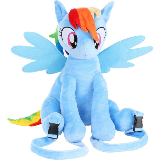 My Little Pony Rainbow Dash Plush Backpack - Orange&#47;Purple&#47;Blue (One-Size)