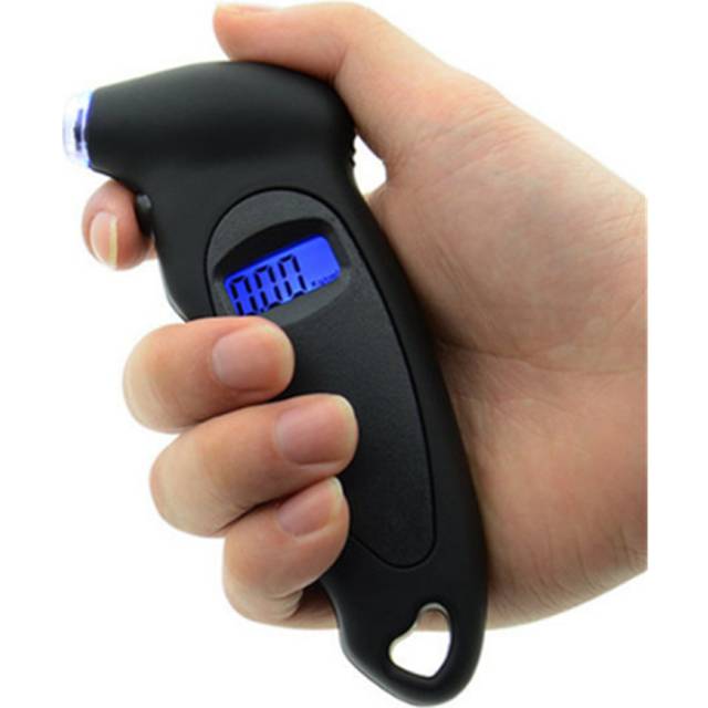 Tire Pressure Gauge 0-150 PSI Backlight High-precision Digital Tire Pressure Monitoring Car Tire Pressure Gauge - mini black