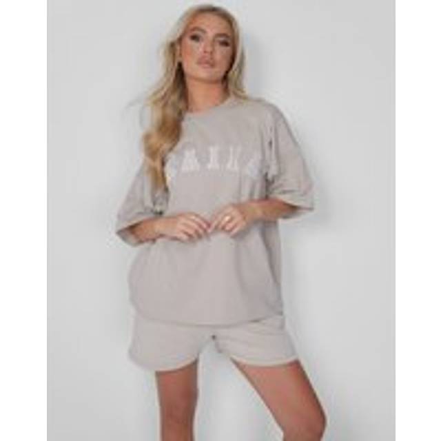 Kaiia Oversized T-shirt Stone