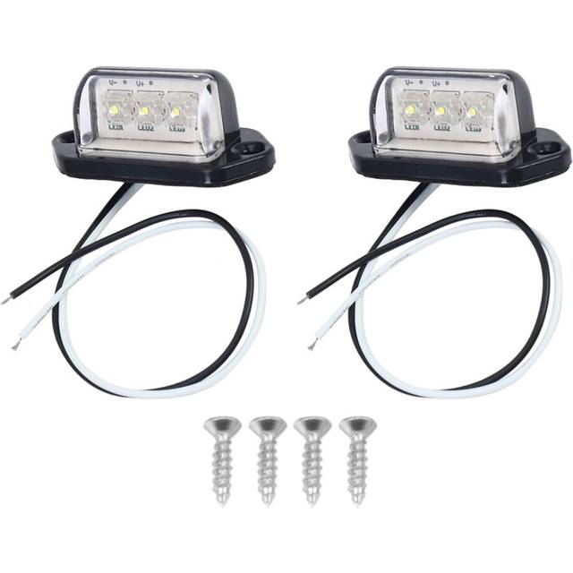 Number Plate Lights Led License Plate Light Rear Lamps Universal 12v 24v For Car Trailer Vehicle Truck Ute Van Caravan Lorry Boat