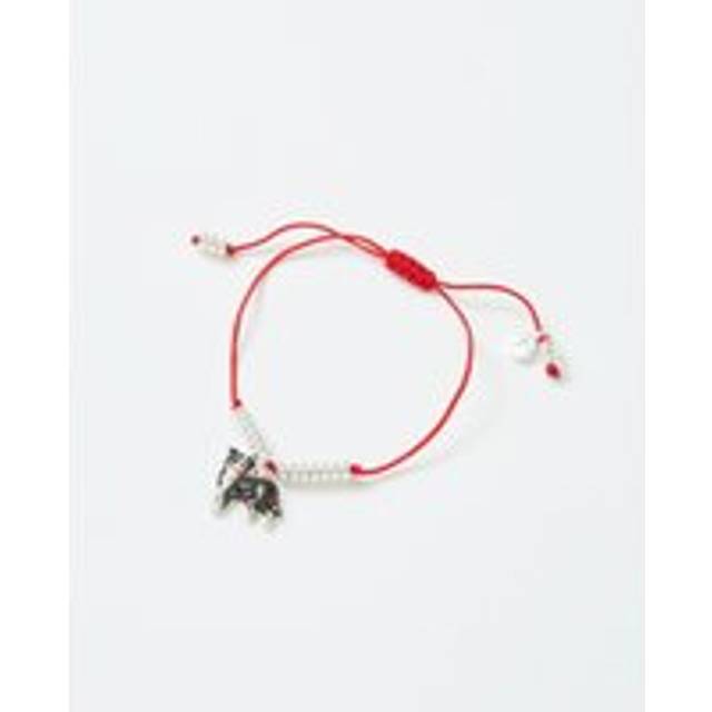 Womens Enamel Collie Dog Bracelet - Grey - One Size