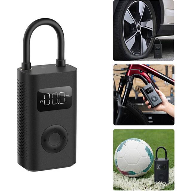 150PSI Electric Tire Air Pump Inflator Digital Pressure Monitoring Sensor with LED Light 5 Modes for Car Football