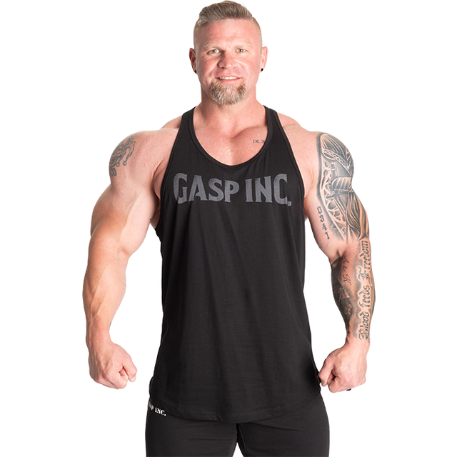 Gasp Essential T-Back S, Black/Grey