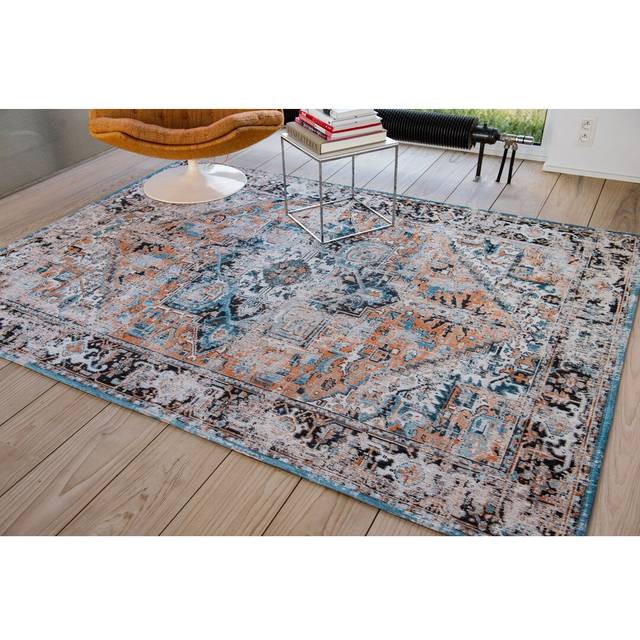 Antiquarian Heriz Flatweave Cotton Orange Rug (Rectangle 170 x 240cm)