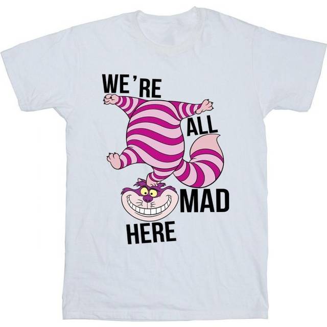 Disney Mens Alice In Wonderland All Mad Here T-Shirt
