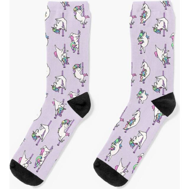 Dress Socks Unicorn Pole Dancing Club Novelty Fancy Crazy Pattern Crew Casual for Men Women