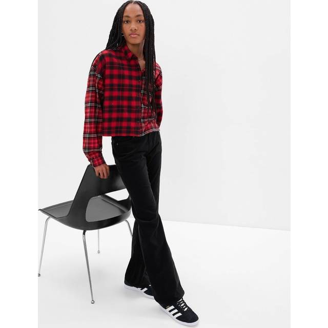 Velvet flare jeans 484121 for girls 10 AÑOS black
