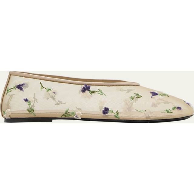 5mm Marcy Embroidered Mesh Ballerinas