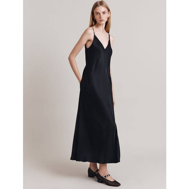 Ghost Florrie A-Line Satin Slip Maxi Dress