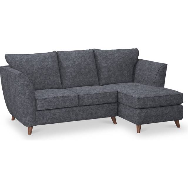 Tamsin 3 Seater Fabric Chaise Sofa | Retro Modern Couch | Roseland