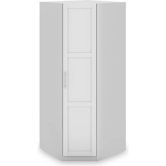 Bithlo White Classic Shaker Style Corner Wardrobe | Roseland