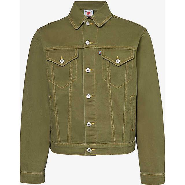 Icecream Mens Green Running Dog Denim Jacket Xs - GREEN