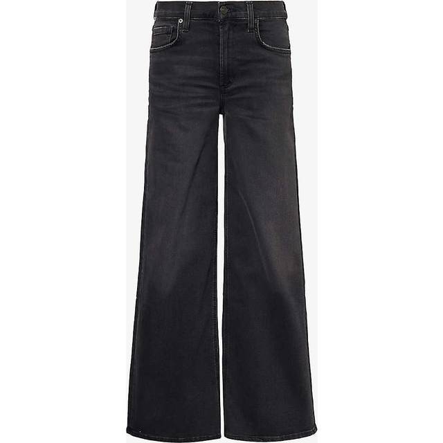 Citizens of Humanity Womens Reflection (wash Black) Loli Wide-leg High-rise Stretch-denim Jeans 27