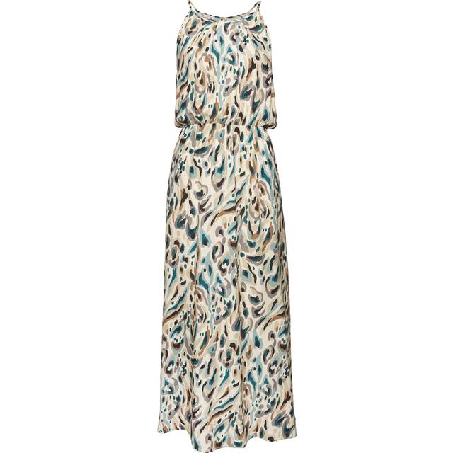 LASCANA Animal Print Maxi Dress - Gold