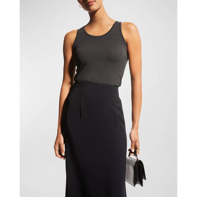 Soft Touch Scoop-Neck Tank - ANTHRACITE - 3 (Medium)