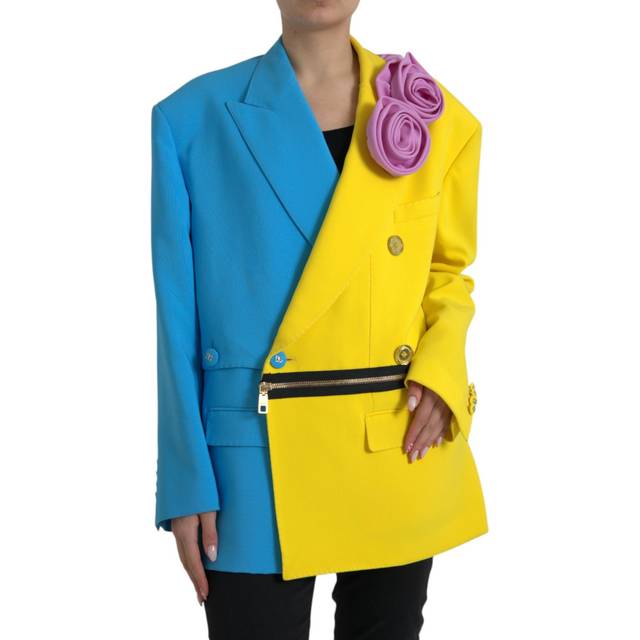 Multicolor Patchwork Trench Coat Jacket - IT40|S