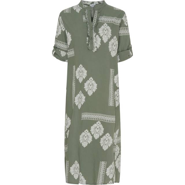 Lululia Dame Kjole LuEva 94198 - Military/Beige